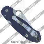 Spyderco - POBB-43 - Preowned Para 3 C223GPDBL - Folding Knife - CPM-S110V Belt Satin Clip Point - G10 - Blurple - Image 3