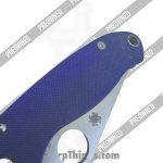 Spyderco - POBB-43 - Preowned Para 3 C223GPDBL - Folding Knife - CPM-S110V Belt Satin Clip Point - G10 - Blurple - Image 8