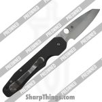 Spyderco - POBB-44 - Preowned Smock C240CFP - Folding Knife - S30V Belt Satin Sheepsfoot - Carbon Fiber - Black - Image 2