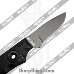 T.Kell Knives - POBB-45 - Preowned Pirahna w/ Extended Grips - Fixed Blade Knife - 80CRV2 Nickel Boron Drop Point - Aluminum - Black - Image 3