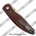 TRM - POBB-47 - Preowned Atom (Aftermarket Micarta Scales) - Folding Knife - 20CV Stonewash Drop Point - Micarta - Red - Image 4