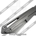 Twosun - POBB-48 - Preowned TS298 - Folding Knife - 14C28N Belt Satin Wharncliffe - Titanium - Grey - Image 6