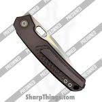 Vosteed - POBB-49 - Preowned Psyop A2206 - Folding Knife - Elmax Stonewash Drop Point - Titanium - Bronze - Image 3