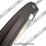 Vosteed - POBB-49 - Preowned Psyop A2206 - Folding Knife - Elmax Stonewash Drop Point - Titanium - Bronze - Image 8