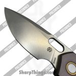 Vosteed - POBB-49 - Preowned Psyop A2206 - Folding Knife - Elmax Stonewash Drop Point - Titanium - Bronze - Image 9