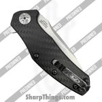 Zero Tolerance - POBB-51 - Preowned 0770CF - Assisted Open Knife - S35VN Stonewash Drop Point - Carbon Fiber - Black - Image 4