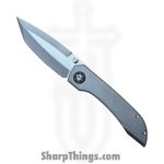 Simeon - SCKKROWA826 - Krow - Folding Knife - MagnaMax Stonewash Tanto - Titanium - Natural