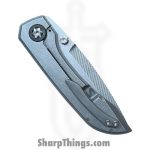 Simeon - SCKKROWA826 - Krow - Folding Knife - MagnaMax Stonewash Tanto - Titanium - Natural - Image 13