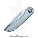 Simeon - SCKKROWA826 - Krow - Folding Knife - MagnaMax Stonewash Tanto - Titanium - Natural - Image 14