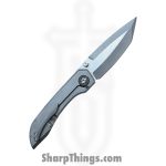 Simeon - SCKKROWA826 - Krow - Folding Knife - MagnaMax Stonewash Tanto - Titanium - Natural - Image 2