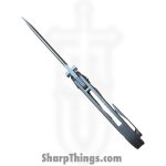 Simeon - SCKKROWA826 - Krow - Folding Knife - MagnaMax Stonewash Tanto - Titanium - Natural - Image 3