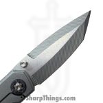 Simeon - SCKKROWA826 - Krow - Folding Knife - MagnaMax Stonewash Tanto - Titanium - Natural - Image 4