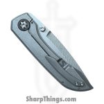 Simeon - SCKKROWA826 - Krow - Folding Knife - MagnaMax Stonewash Tanto - Titanium - Natural - Image 6