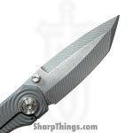 Simeon - SCKKROWB826 - Krow Radial Milling - Folding Knife - MagnaMax Stonewash Tanto - Titanium - Blue - Image 4