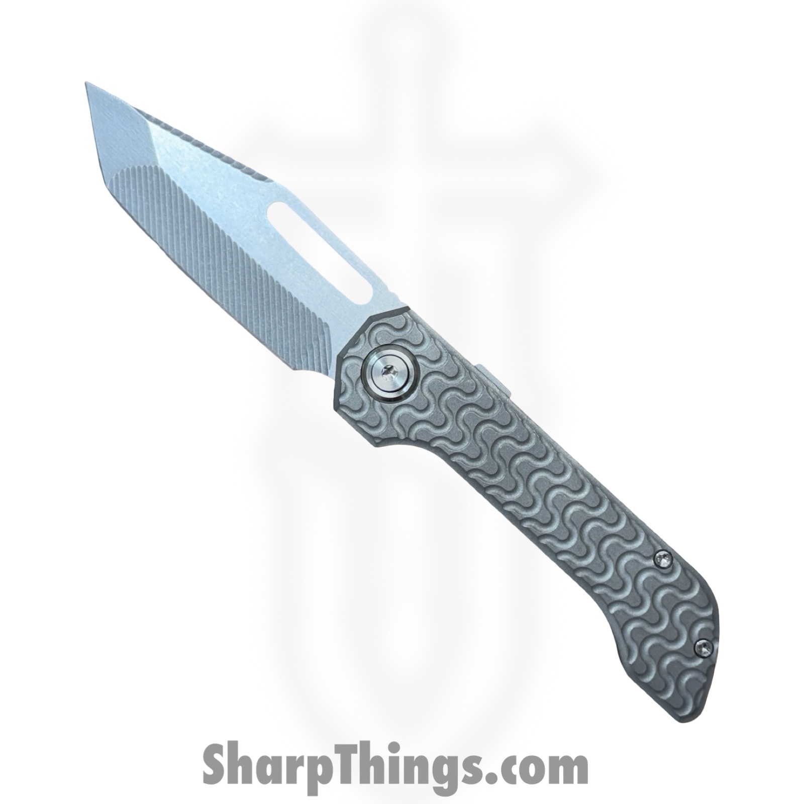 SCKRINOA826_1-1.jpg Simeon - SCKRINOA826 - Rhinox Ramen Milling - Folding Knife - S35VN Stonewash Tanto - Titanium - Natural - Image 1