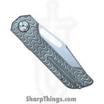 Simeon - SCKRINOA826 - Rhinox Ramen Milling - Folding Knife - S35VN Stonewash Tanto - Titanium - Natural - Image 10