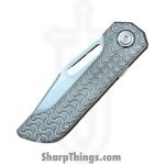 Simeon - SCKRINOA826 - Rhinox Ramen Milling - Folding Knife - S35VN Stonewash Tanto - Titanium - Natural - Image 11