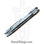 Simeon - SCKRINOA826 - Rhinox Ramen Milling - Folding Knife - S35VN Stonewash Tanto - Titanium - Natural - Image 12