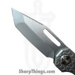 Simeon - SCKRINOA826 - Rhinox Ramen Milling - Folding Knife - S35VN Stonewash Tanto - Titanium - Natural - Image 4