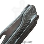 Simeon - SCKRINOA826 - Rhinox Ramen Milling - Folding Knife - S35VN Stonewash Tanto - Titanium - Natural - Image 7