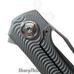 Simeon - SCKUNTO826 - UnTo S milling - Folding Knife - S35VN Stonewash Tanto - Titanium - Natural - Image 10
