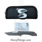 Simeon - SCKUNTO826 - UnTo S milling - Folding Knife - S35VN Stonewash Tanto - Titanium - Natural - Image 16