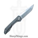 Simeon - SCKUNTO826 - UnTo S milling - Folding Knife - S35VN Stonewash Tanto - Titanium - Natural - Image 2