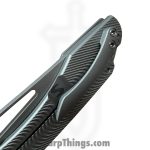 Simeon - SCKUNTO826 - UnTo S milling - Folding Knife - S35VN Stonewash Tanto - Titanium - Natural - Image 7