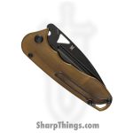 Tenable Knives - T1054A7 - Bombur - Folding Knife - D2 Blackwash Drop Point - PEI - Amber - Image 4