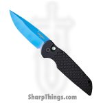 ProTech - TR-3 X1 SB - Tactical Response 3 - Automatic Knife - 154CM Blue Sapphire Spear Point - "Fish Scale" Aluminum - Black