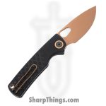 Vosteed - VOSA2622 - Porcupine - Folding Knife - 14C28N Coated Drop Point - G10 - Black - Image 2