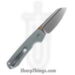 Vosteed - VOSA2930 - Raccoon - Folding Knife - 14C28N Stonewash Modified Sheepsfoot - G10 - Gray - Image 2