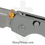 Vosteed - VOSA2930 - Raccoon - Folding Knife - 14C28N Stonewash Modified Sheepsfoot - G10 - Gray - Image 3