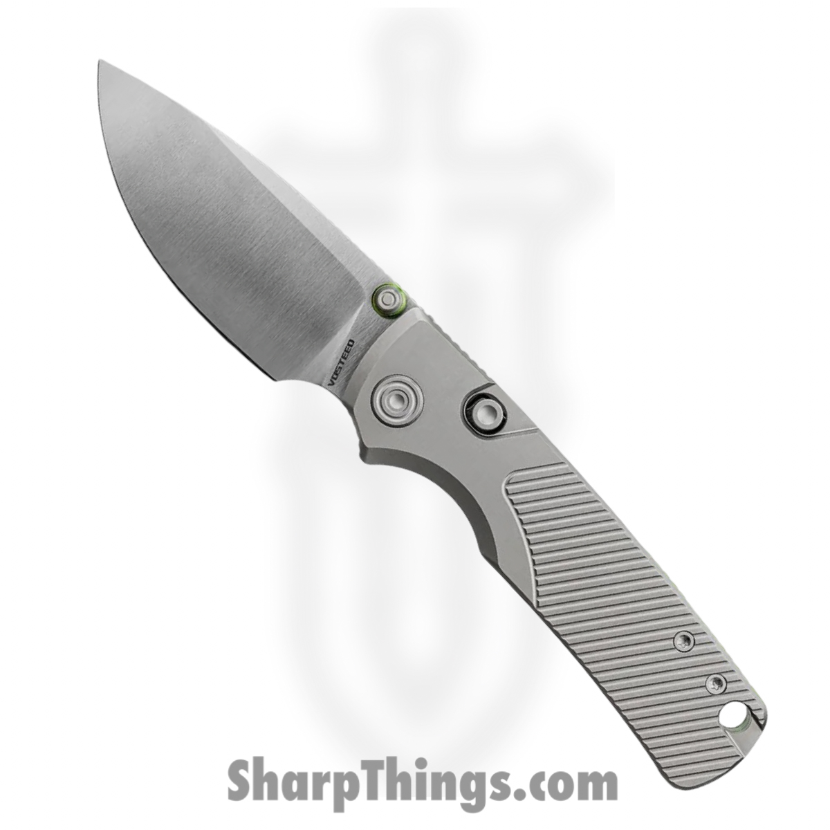 VOSA4801_1.jpg Vosteed - VOSA4801 - Porcupine Slim - Folding Knife - 154CM Satin Drop Point - Titanium - Gray - Image 1