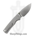 Vosteed - VOSA4801 - Porcupine Slim - Folding Knife - 154CM Satin Drop Point - Titanium - Gray - Image 2