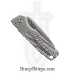 Vosteed - VOSA4801 - Porcupine Slim - Folding Knife - 154CM Satin Drop Point - Titanium - Gray - Image 3