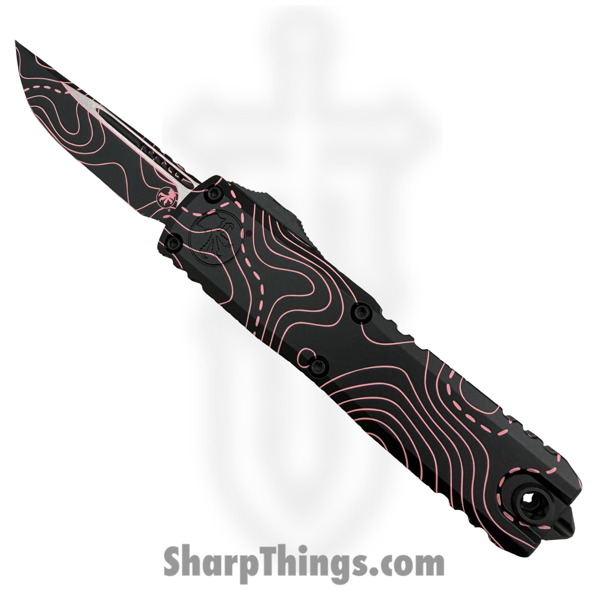 capture_2026-08-19-20-05-49-0000.jpg Microtech - 12314-1TPBKPKCS - UTX-85 Gen IV Topographic - OTF Auto - M390MK Coated Drop Point - 6061-T6 Aluminum - Black|Pink - Image 1