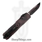 Microtech - 12314-1TPBKPKCS - UTX-85 Gen IV Topographic - OTF Auto - M390MK Coated Drop Point - 6061-T6 Aluminum - Black|Pink - Image 5