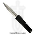 Microtech - 1120-10 - Ultratech Gen III ZBP - OTF Auto - M390MK Stonewash Bayonet - Aluminum - Black