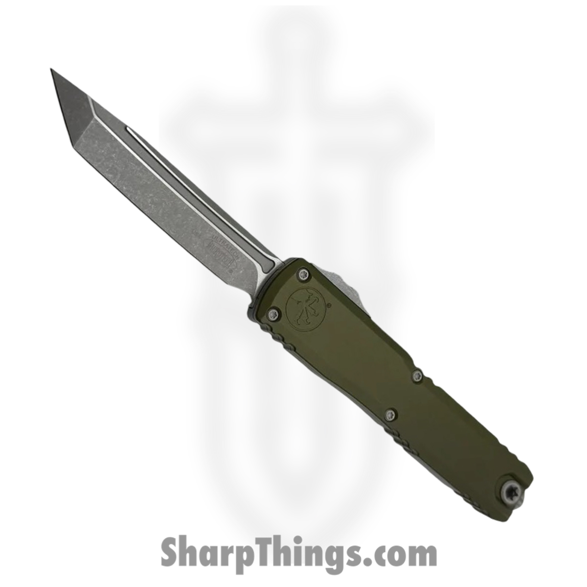 1123-10APOD_1.jpg Microtech - 1123-10APOD - Ultratech Gen III ZBP - OTF Auto - M390MK Apocalyptic Tanto - Aluminum - OD Green - Image 1