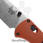 Benchmade - 15090-01 - Slipridge - Folding Knife - CPM MagnaCut Satin Clip Point - G10 - Rust Orange - Image 2