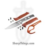 Benchmade - 15650-01-COMBO - Slipridge - Fixed Blade Knife - CPM MagnaCut Satin Drop Point - G10 - Rust Orange - Image 5