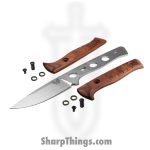 Benchmade - 15650 - Slipridge - Fixed Blade Knife - CPM MagnaCut Satin Drop Point - Stabilized Wood - Dark Brown - Image 4