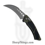 Microtech - 166-10APOD - Hawk Karambit - Automatic Knife - M390MK Apocalyptic Hawkbill - Aluminum - OD Green