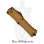 Microtech - 1705M-1TA - Hera II Mini - OTF Auto - M390MK Coated Recurve - Aluminum - Tan - Image 3