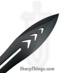 VOC - A1044-12 - 9" 12pc Jumbo Throwing Knife Kit - Fixed Blade Knife - 440 SS Coated Spear Point - 440 SS - Black - Image 3