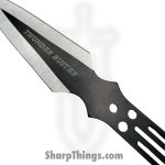 VOC - A2022-12 - 9" 12pc Throwing Knife Set - Fixed Blade Knife - 440 SS Two Tone Spear Point - 440 SS - Black - Image 3