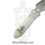 VOC - A4033-12 - 9" 12pc Buckshot Throwing Knife Set - Fixed Blade Knife - 440 SS Stonewash Spear Point - 440 SS - Chrome - Image 3