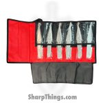 VOC - A4033-12 - 9" 12pc Buckshot Throwing Knife Set - Fixed Blade Knife - 440 SS Stonewash Spear Point - 440 SS - Chrome - Image 5