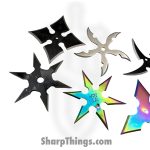 VOC - A54327-8-AST - 8pc Assorted Throwing Star Set - Fixed Blade Knife - 440 SS Coated Multi - 440 SS - Multi - Image 2